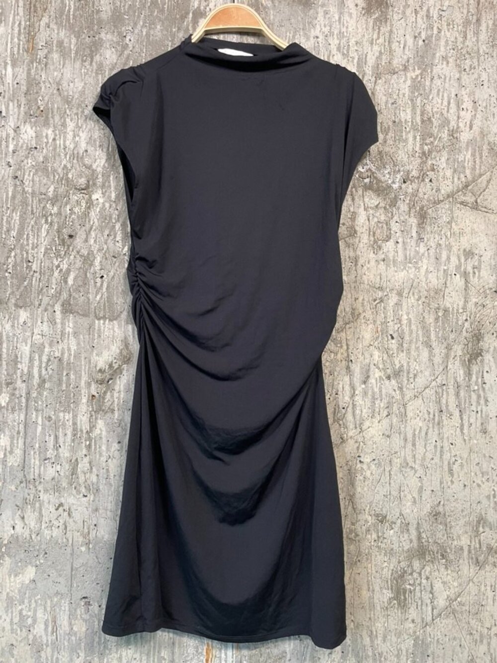 H&M Women's Draped Jersey Mini Dress Size M in Black